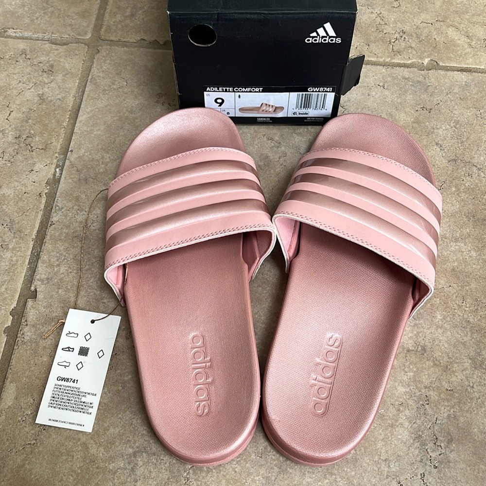 Women’s size 9 adidas slides